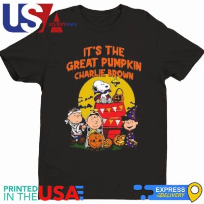 Snoopy It's The Great Pumpkin Charlie Brown Halloween Shirt