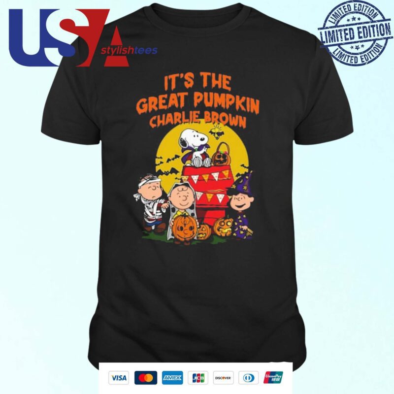 Snoopy It's The Great Pumpkin Charlie Brown Halloween T-shirt