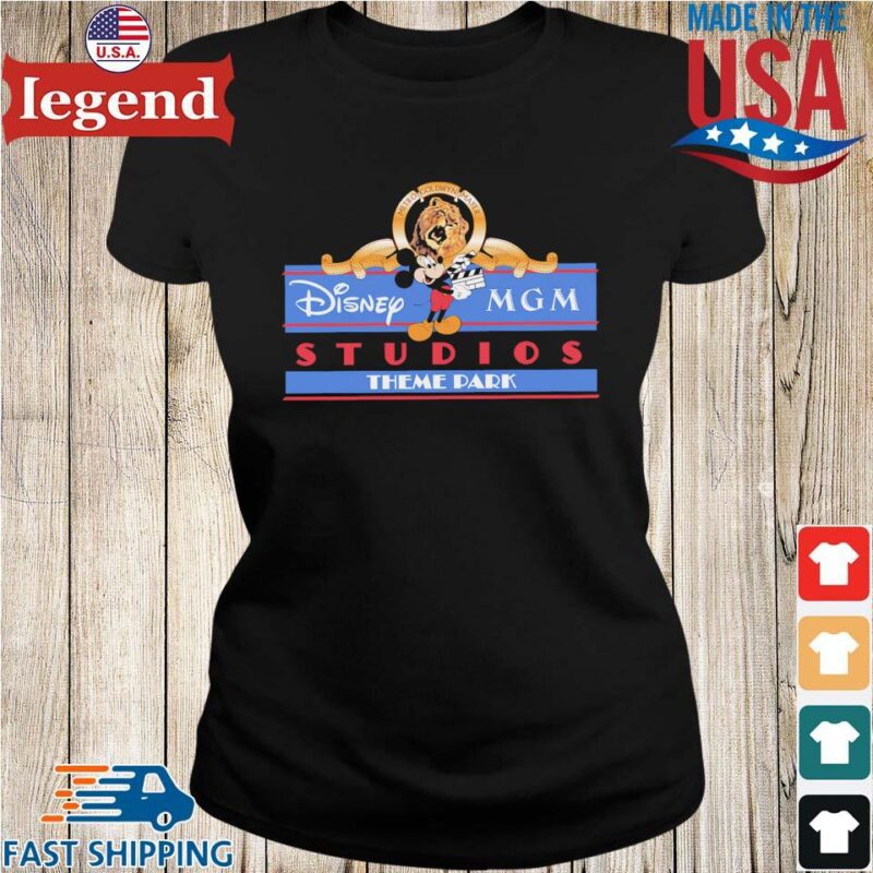 Mickey Mouse metro goldwyn mayer Disney MGM Studios Theme Park Shirt Ladies den-min