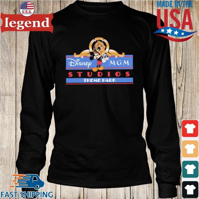 Mickey Mouse metro goldwyn mayer Disney MGM Studios Theme Park Shirt Longs den-min