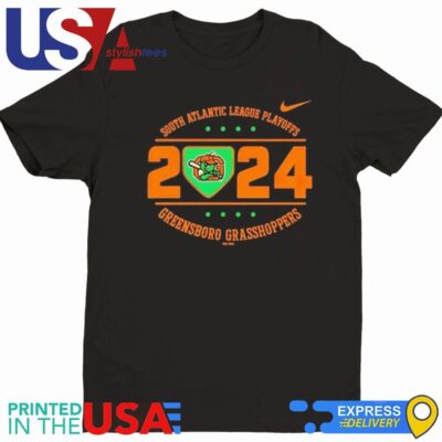 South Atlantic League Playoffs 2024 Greensboro Grasshoppers MILB Shirt