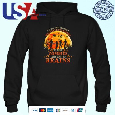 The Only Good Thing About Multiple Sclerosis Is That Zombies Dont Want My Brains Halloween 2024 Hoodie