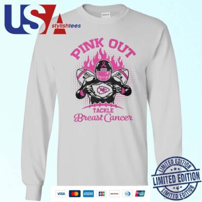 Kansas City Chiefs Football Pink Out Tackle Breast Cancer Sweater