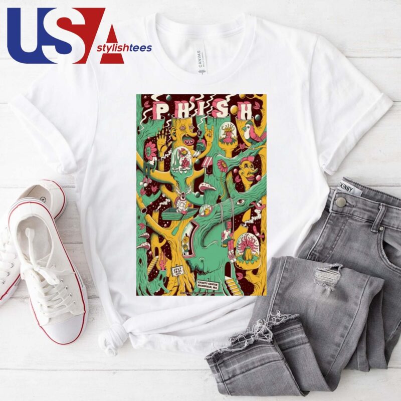 Phish Summer Tour Xfinity Center Mansfield MA July 19-21 2024 T-shirt