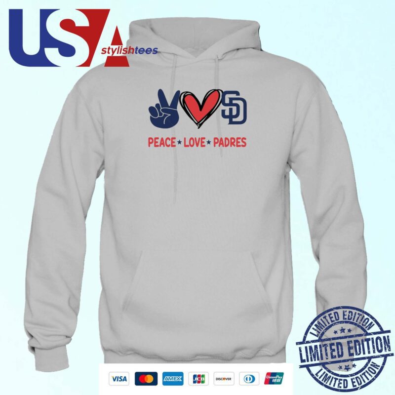 Peace Love San Diego Padres MLB 2024 Hoodie