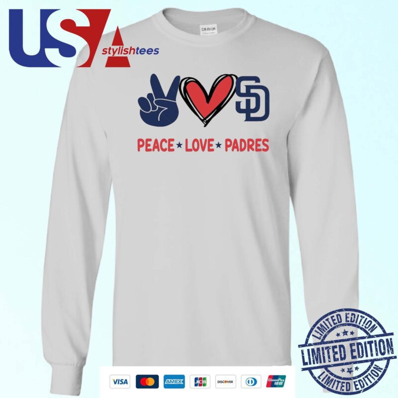 Peace Love San Diego Padres MLB 2024 Sweater