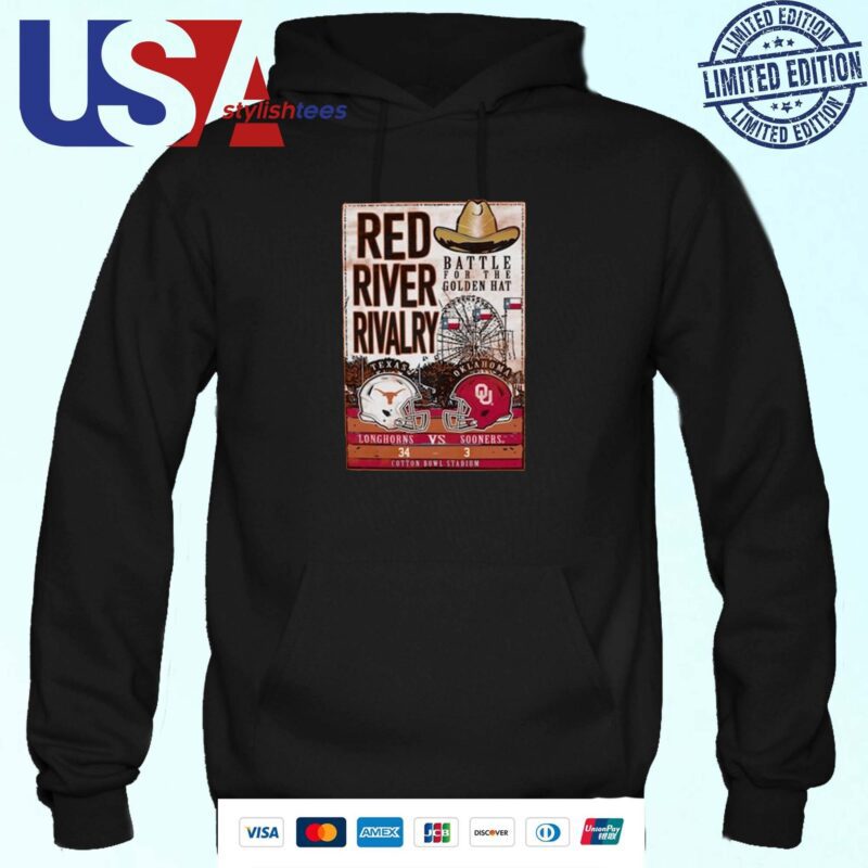 Texas Orange Texas Longhorns 2024 Red River Rivalry Battle For The Golden Hat Hoodie