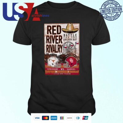 Texas Orange Texas Longhorns 2024 Red River Rivalry Battle For The Golden Hat T-shirt