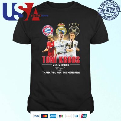 Real Madrid Toni Kroos 2007-2024 German Football Player Signature Shirt