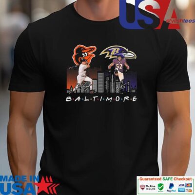 Official Baltimore Orioles Baseball Baltimore Ravens Football The Friends Signatures unisex