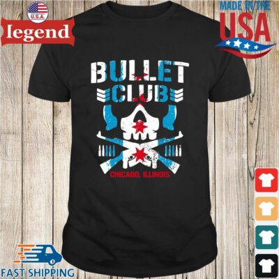 Chicago flag bullet club Chicago Illinois Shirt den-min