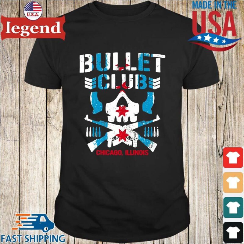 Chicago flag bullet club Chicago Illinois Shirt den-min