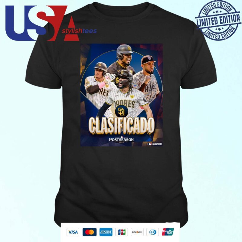 San Diego Padres Clasificado 2024 MLB Postseason T-shirt