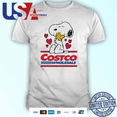 Snoopy And Woodstock Loves Costco Wholesale Logo Shirt