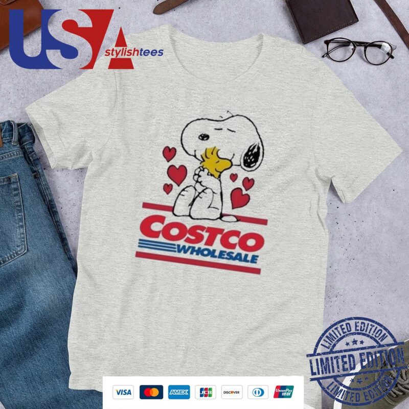 Snoopy And Woodstock Loves Costco Wholesale Logo Shirt