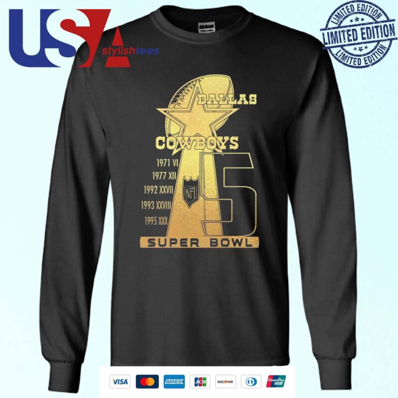 Dallas Cowboys Super Bowl Champions For 5 Times Sweater