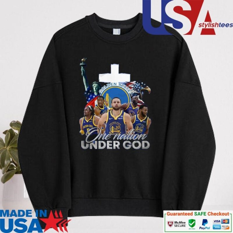Official Golden State Warriors One Nation Under God sweater