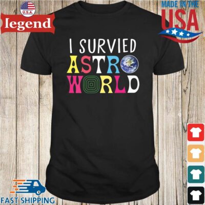 I survived astroworld Shirt den-min