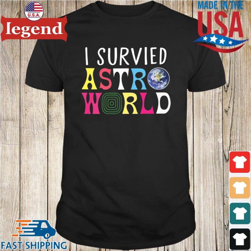 I survived astroworld Shirt den-min