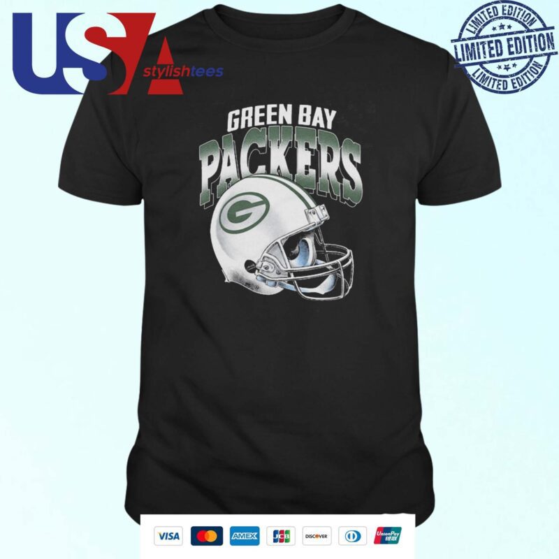 Green Bay Packers Gradient Helmet T-shirt