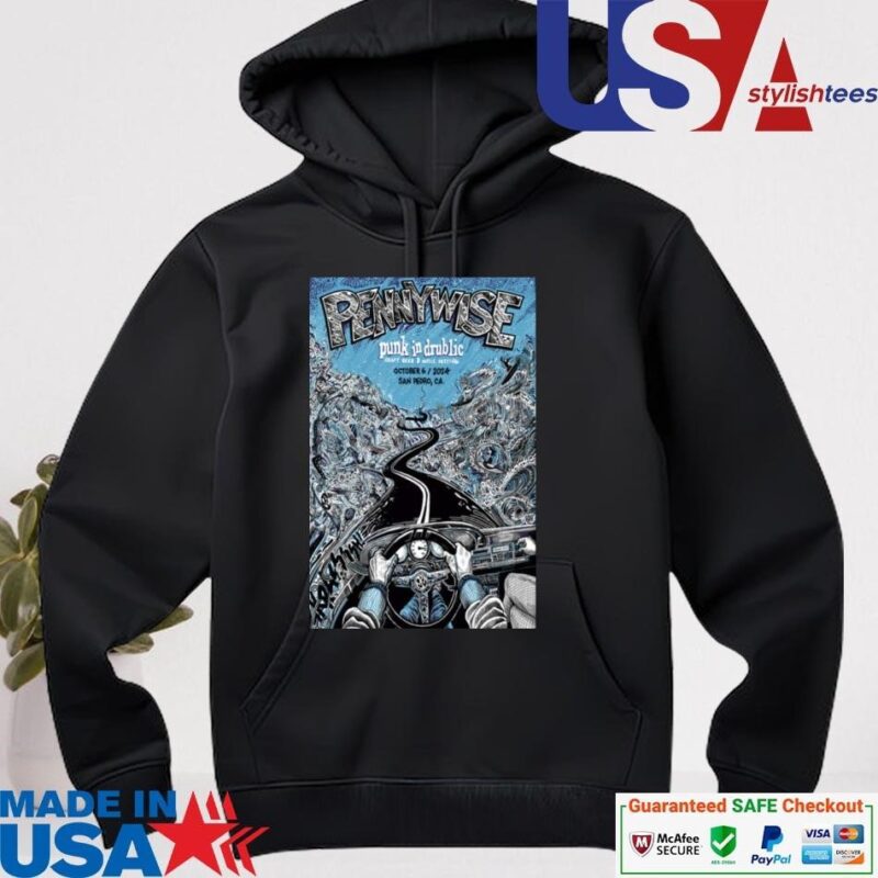 Official Pennywise Punk In Drublic Fest Oct 6 2024 Live At San Pedro CA Band Tour hoodie