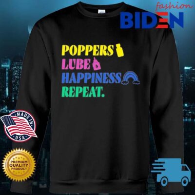 Poppers Lube Happiness Repeat Bidenfashion sweater den