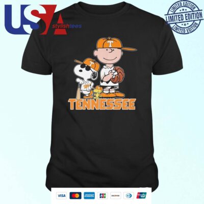Snoopy Peanuts Tennessee Volunteers Baseball T-shirt
