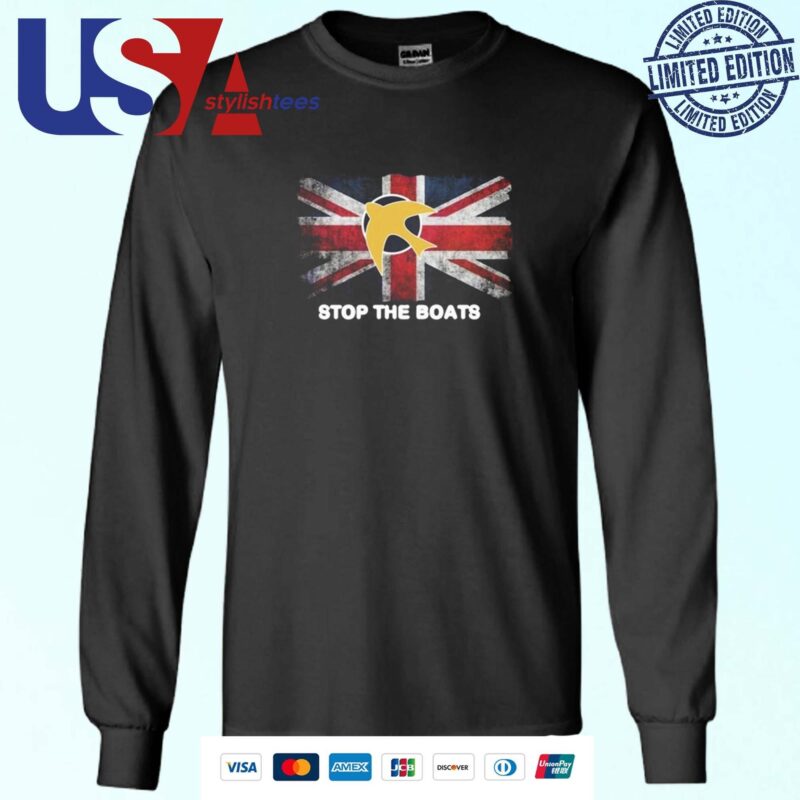 Stop The Boats Uk Flag Sweater