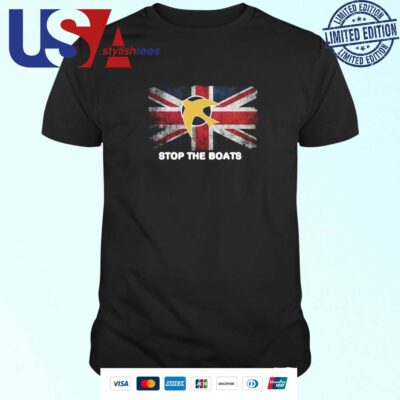 Stop The Boats Uk Flag T-shirt