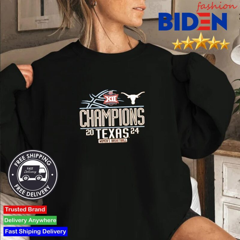 Texas Longhorns 2024 Big 12 Women's Basketball Conference Tournament Champions Sweater Den