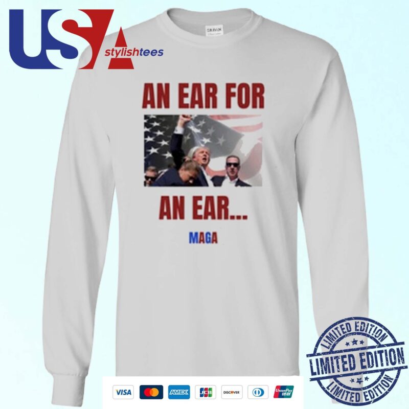 Trump Fight An Ear For An Ear Maga Sweater