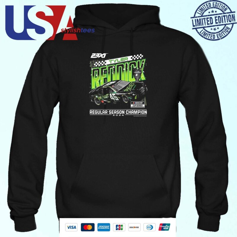 Tyler Reddick 23XI Racing 2024 NASCAR Cup Series Regular Season Champion Hoodie