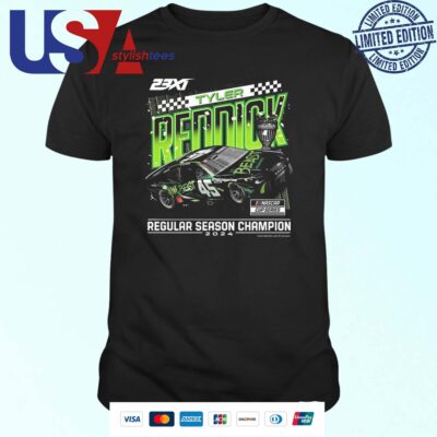 Tyler Reddick 23XI Racing 2024 NASCAR Cup Series Regular Season Champion T-shirt