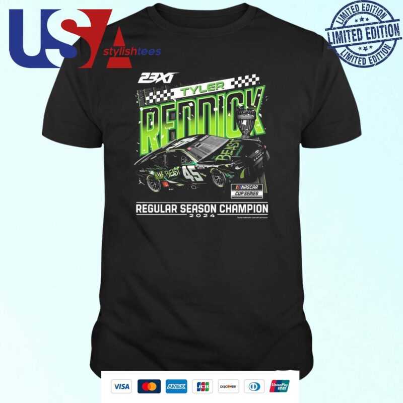 Tyler Reddick 23XI Racing 2024 NASCAR Cup Series Regular Season Champion T-shirt