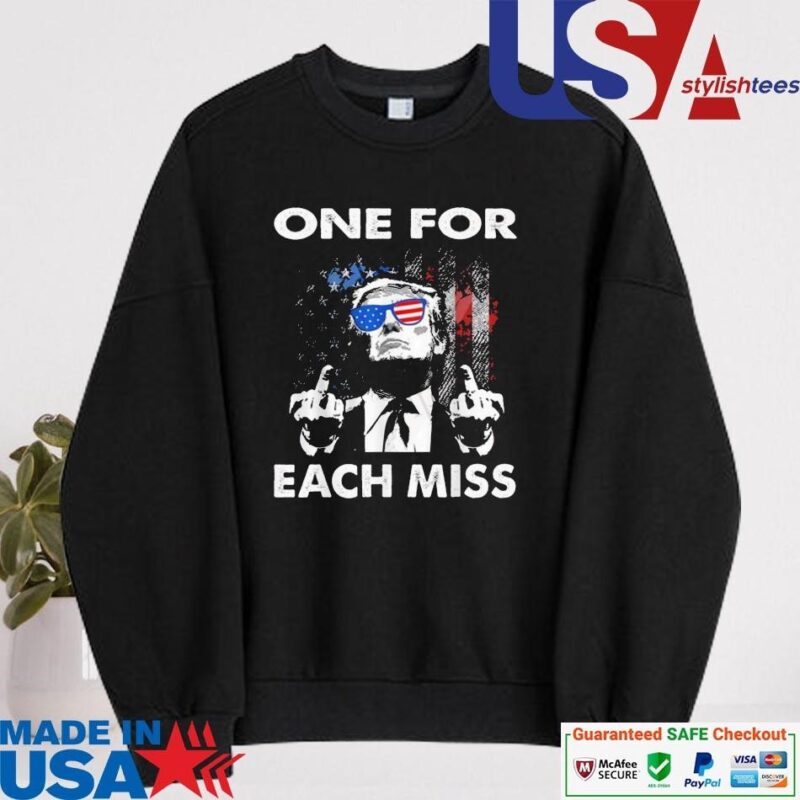 Official Trump Middle Fingers One For Each Miss American Flag sweater