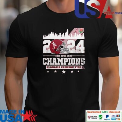 Official Alabama Crimson Tide 2024 Rose Bowl Game Champions unisex