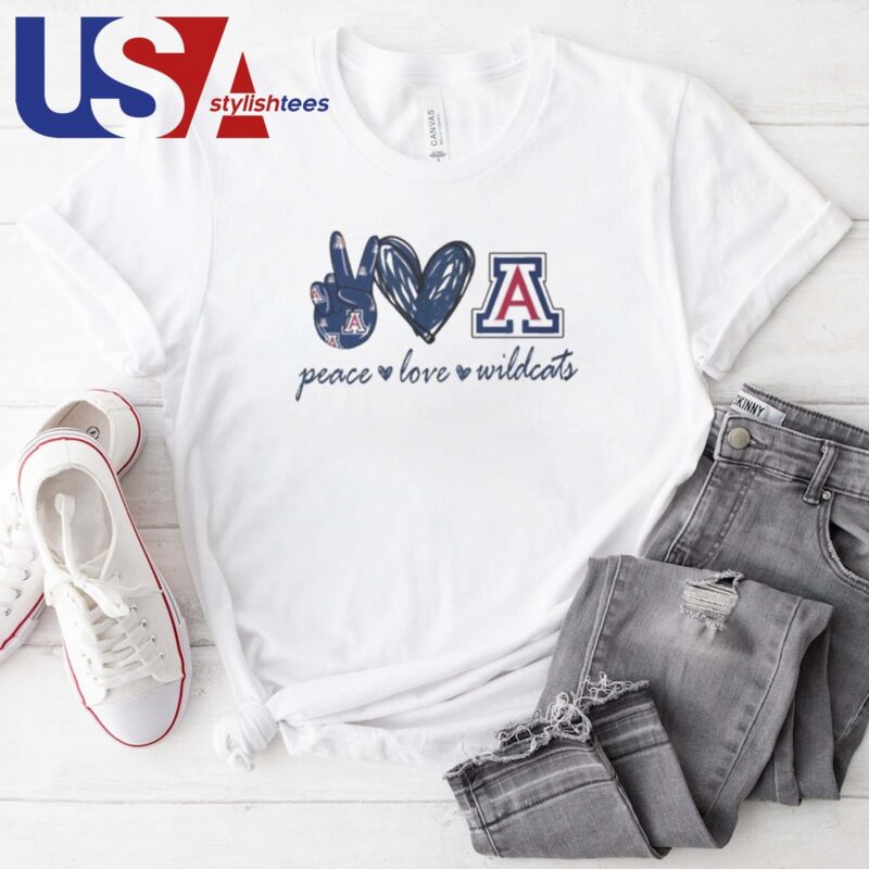 Peace Love Arizona Wildcats T-shirt