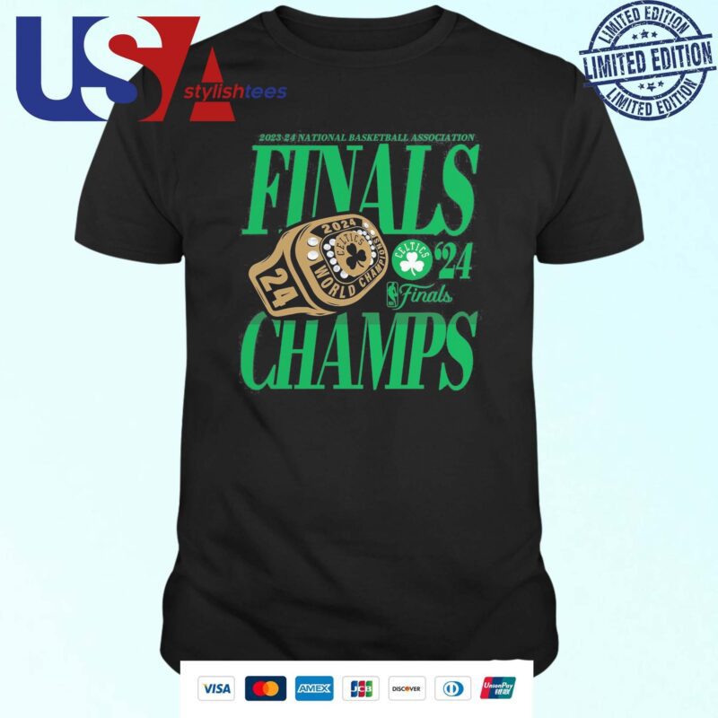 Original Boston Celtics 2024 NBA Finals Champions Ring World Champions T-shirt