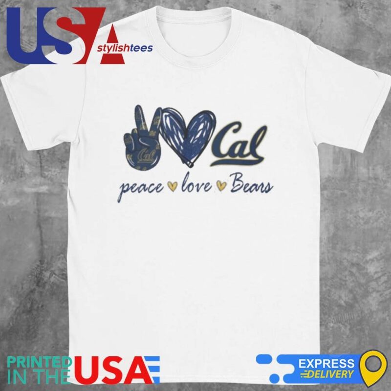 Peace Love California Golden Bears Shirt