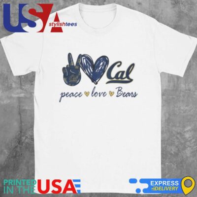 Peace Love California Golden Bears Shirt