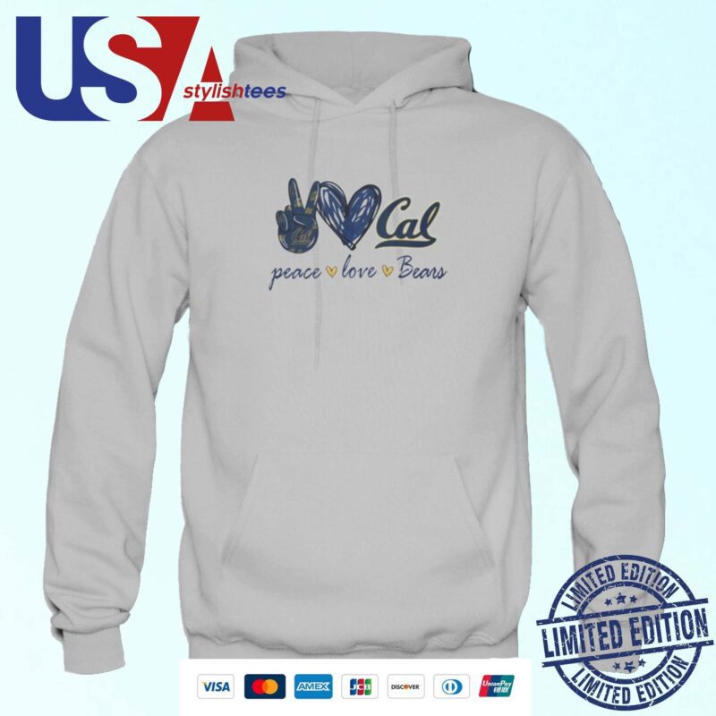 Peace Love California Golden Bears Hoodie