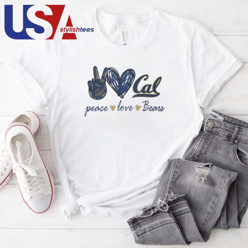 Peace Love California Golden Bears T-shirt