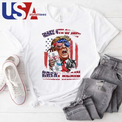 Trump Coors Light Make 4th of July Great Again 2024 Shirt