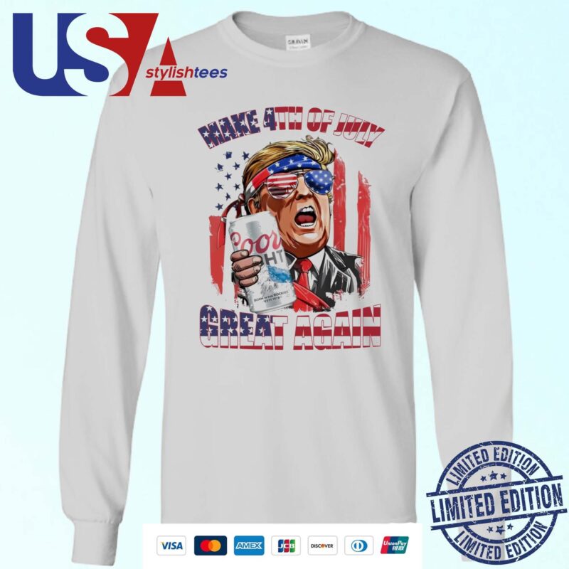 Trump Coors Light Make 4th of July Great Again 2024 Sweater