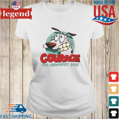 Courage The Cowardly Dog Shirt Ladies trang-min