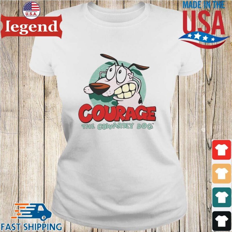 Courage The Cowardly Dog Shirt Ladies trang-min