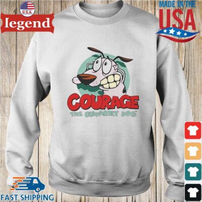 Courage The Cowardly Dog Shirt Sweater trang-min