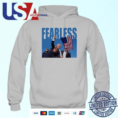 Trump Shooting Fearless Trump 2024 Hoodie