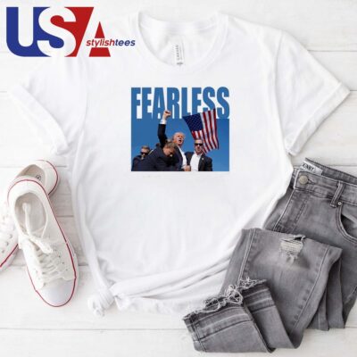 Trump Shooting Fearless Trump 2024 T-shirt