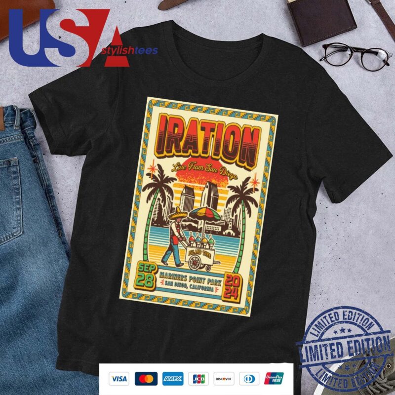 Iration Sept 28 2024 Mariners Point Park In San Diego CA Tour Shirt
